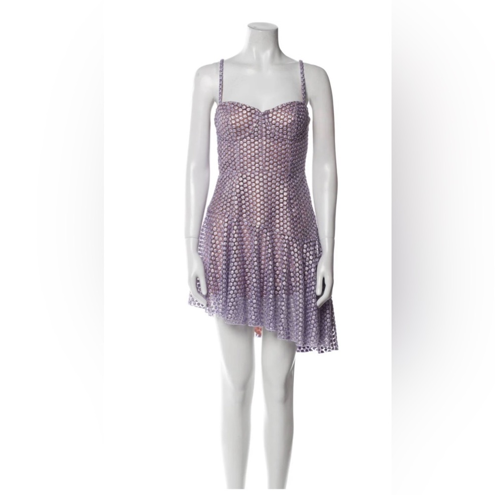 Fleur du Mal Purple Mini Dress - Picture 1 of 9